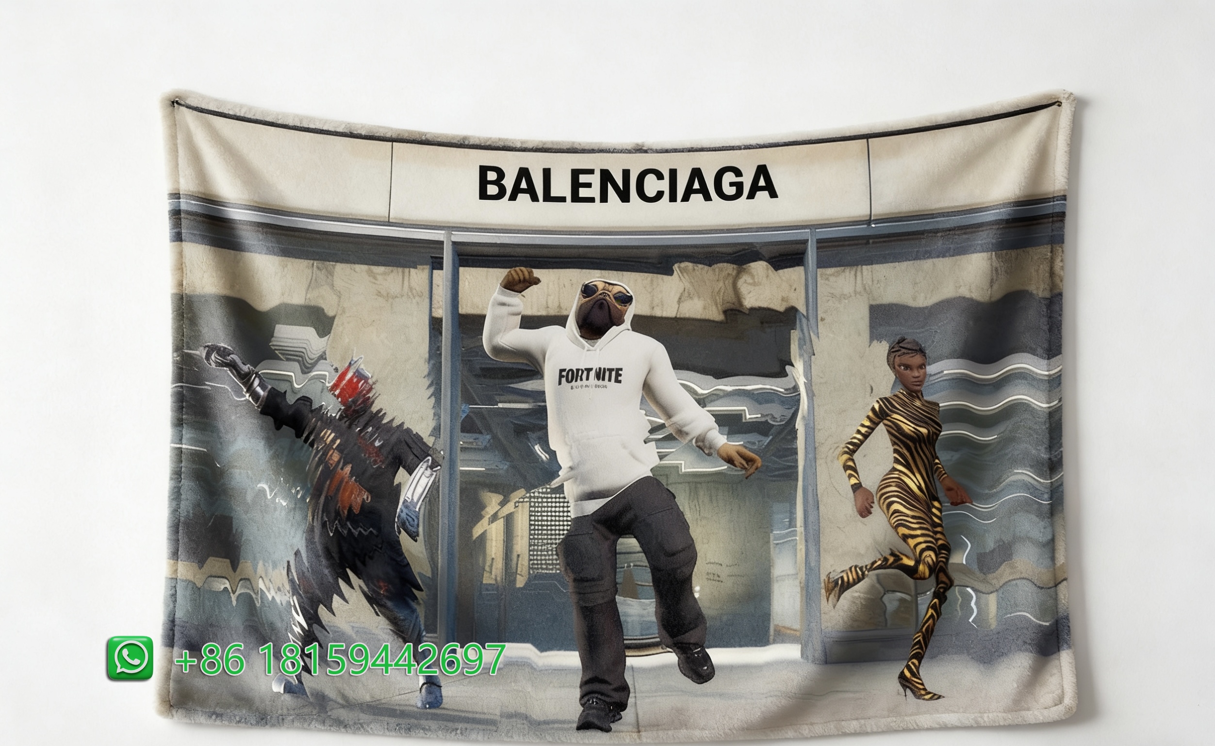 Balenciaga Throw Blankets